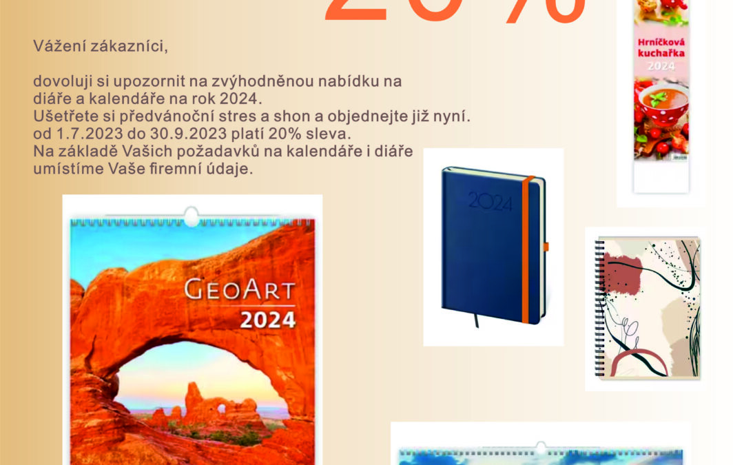 Kalendáře, diáře 2024